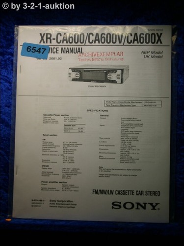 Sony service manual - sony,