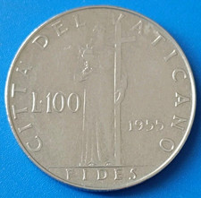 ?? CITTA' DEL VATICANO ?? MONETA COIN 100 LIRE 1955 PAPA PIO XII PIUS XII