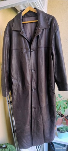 Cappotto lungo pelle uomo - pelle,