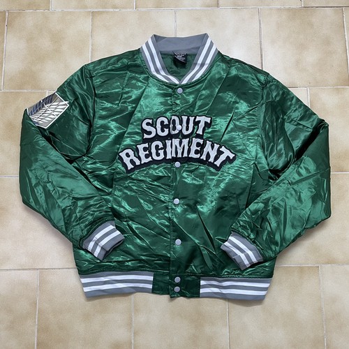 Attack titan satin bomber - attack, on