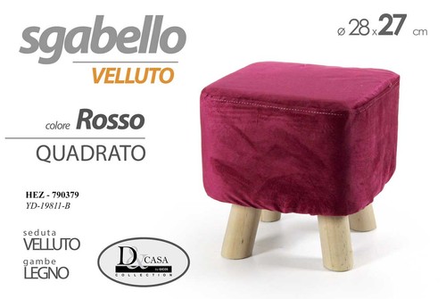 Pouf sgabello poggiapiedi - pouf,