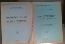 DUE OPUSCOLI SUI TUBI ETERNIT-