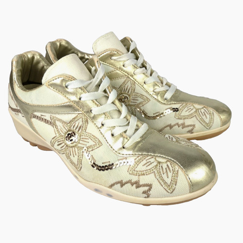 Italian gold sneakers womens - italian,