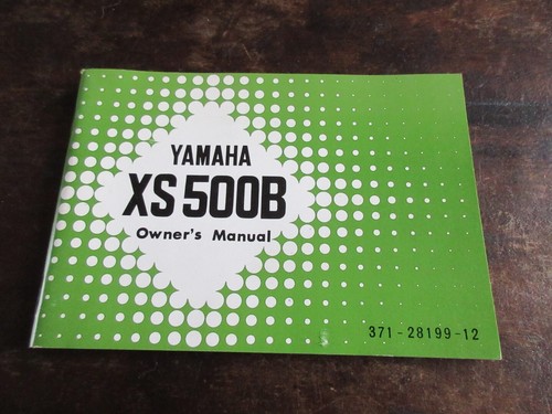 Yamaha xs500 xs500b - yamaha, 1974