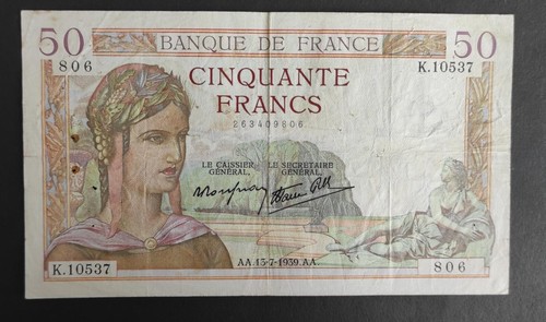 Francia banconota da - da, 50