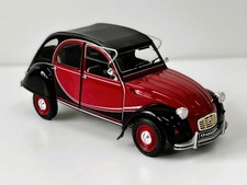 CITROEN 2CV SOLIDO 1:18 1/18 AUTO IN METALLO 2CV6 CHARLESTON 1982 ROSSO E NERO