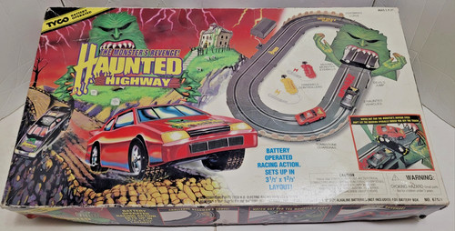 Set slot car tyco haunted - set,