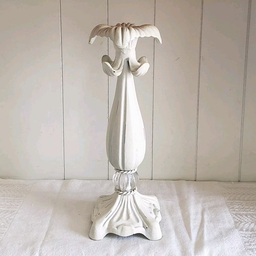 Portacandele bianco alto - , 14"