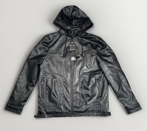 Giacca pelle nera uomo - , ag