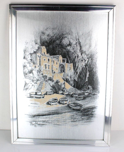 Quadro con cornice argento - con,
