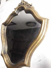 Specchio con cornice. Vintage anni 60. 27 x 35 cm.