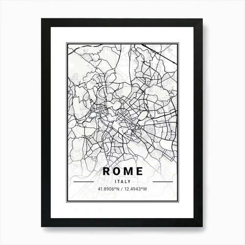 Rome italy map - rome,