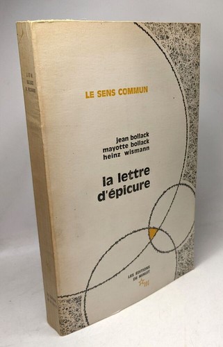 Lettre épicure bollack - |,