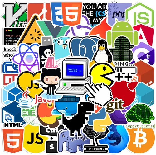 Pcs programming stickers - 50,