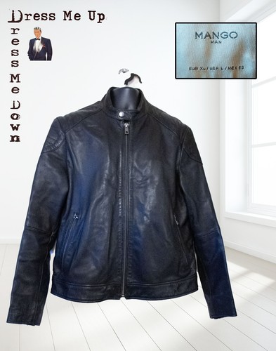 Giacca biker uomo mango pelle - biker,