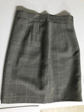 Minigonna a quadri taglio dritto tg.42, colore grigio. Tessuto sartoriale