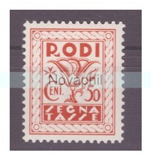 EGEO RODI  1934  -  SEGNATASSE   CENTESIMI 50   NUOVO ** MNH