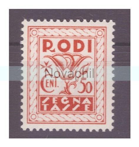 Egeo rodi 1934 segnatasse - rodi,