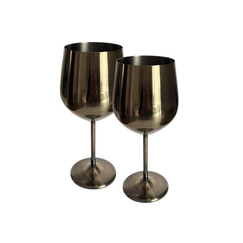 Bicchiere vino acciaio - bicchiere, da