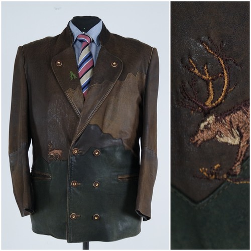 Mens leather trachten - leather, loden