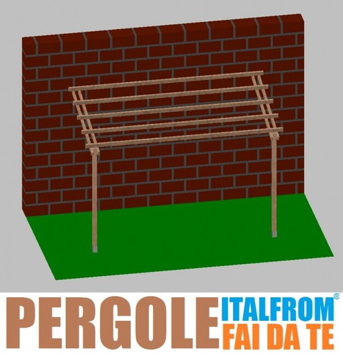 Pergola legno impregnato - in,
