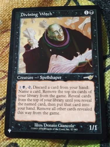 Divining witch the list - -, nm