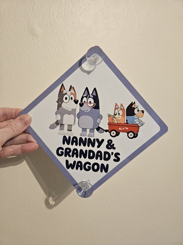 Insegna auto bluey bambino - insegna,