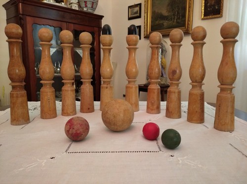 Birilli antichi legno per - birilli,