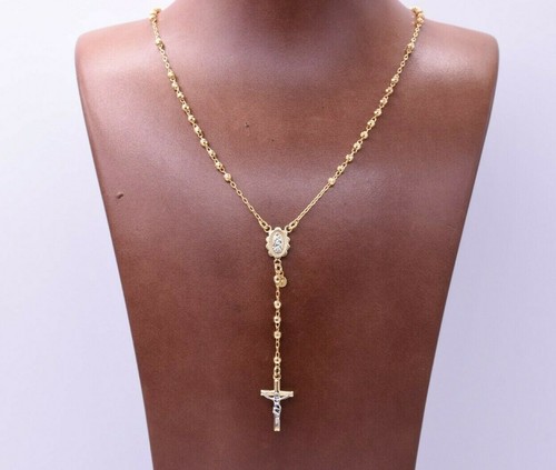 Collana crocifisso rosario - collana,