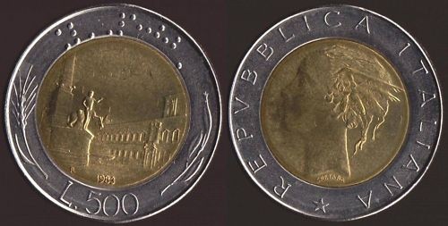 500 lire 1983 - 500, fior
