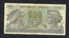 Biglietto stato 500 lire - biglietto,