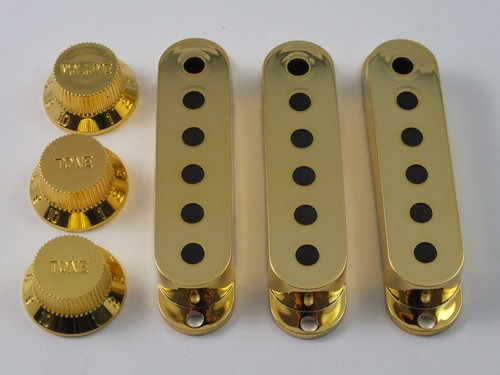 Gold pickup cover knobs - pickup,