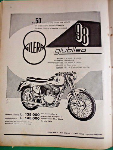 Pubblicità gilera moto - pubblicità,