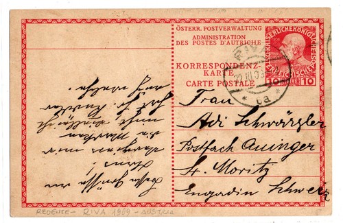 Riva 1909 austria intero - ,,