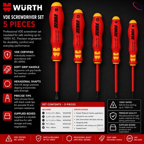 Würth zebra set pezzi - zebra,