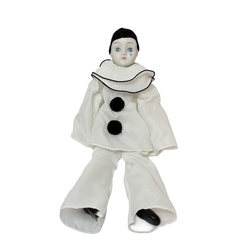 Vintage pierrot sad clown - pierrot, doll