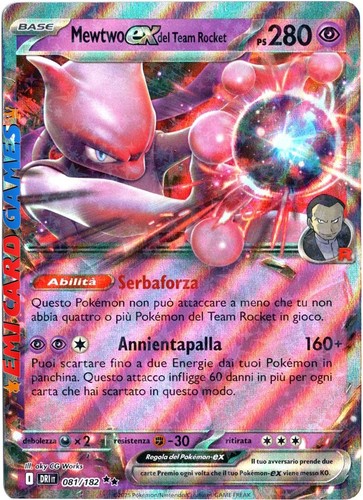Mewtwo del team rocket - ex,