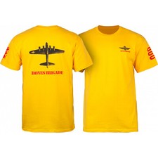 Powell Peralta Camicia Skateboard Bones Brigade Bomber Oro