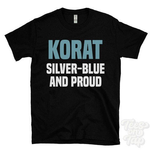 Maglietta korat argento - maglietta, argento-blu