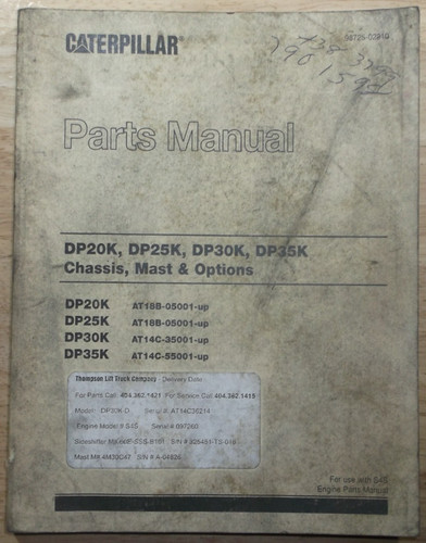 Cat caterpillar dp20k - caterpillar, dp25k