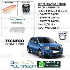 TAGLIANDO 3 FILTRI TECNECO