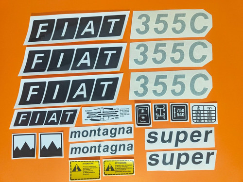 Adesivi decalcomanie fiat 355 - ,