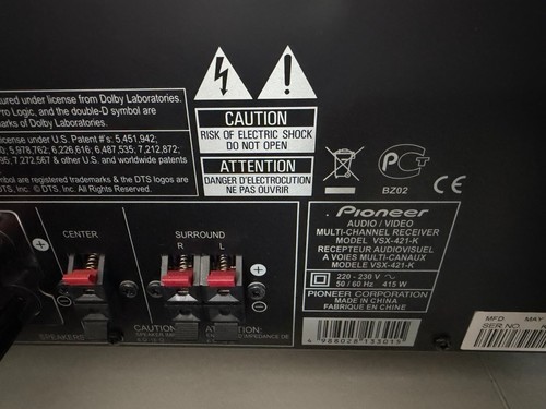 Pioneer vsx 421 - pioneer, vsx-421