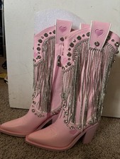 STIVALI DA COWBOY WESTERN ROSA