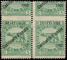 Fiume - Fiume Costituente 1922 cent. 5 varietà