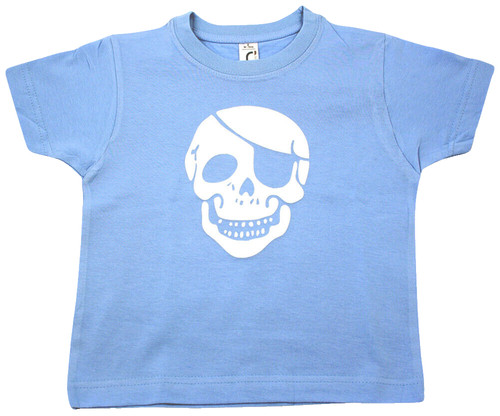 Shirt bambino blu teschio - bambino,