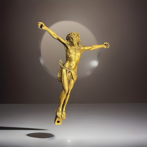 Antico cristo bronzo dorato - cristo,