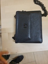 Borsa in pelle Cruciani, colore nero, mai utilizzata