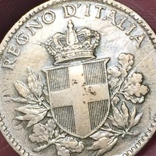 MONETA CENT 20 CENTESIMI 1918 LIRA REGNO D'ITALIA VITTORIO EMANUELE ESAGONO
