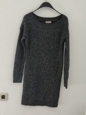 HOLLISTER kuschelig Strickkleid, Größe M, Grau meliert, Wolle, Acryl, Polyester 